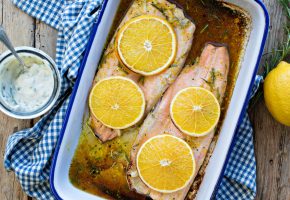 Roasted Trout with Orange and Rosemary Recipe