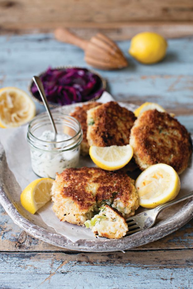Gluten Free Herby Smoked Trout Fish Cake Recipe