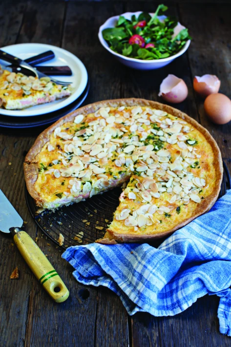 Light & Flaky Leek & Trout Quiche